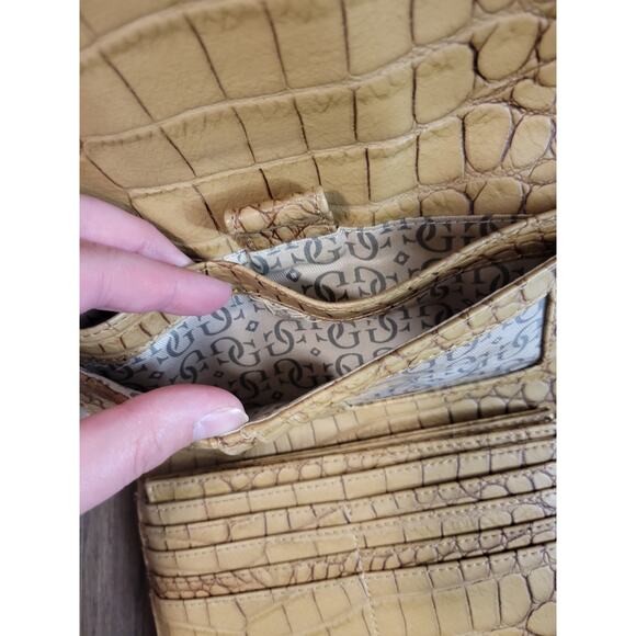 GUESS Vintage Y2K Bling Snake Skin Big Wallet - Picture 4 of 8